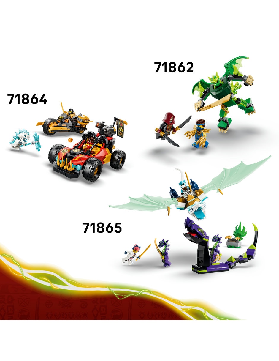 Ninjago Zilvar y Bestia Dragón Grimtak 71863 9
