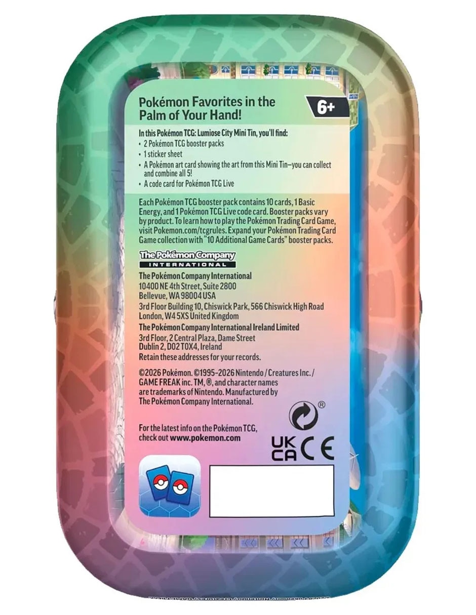 TCG: Lumiose City Mini Tin en Español TCG Chaos Rising 2