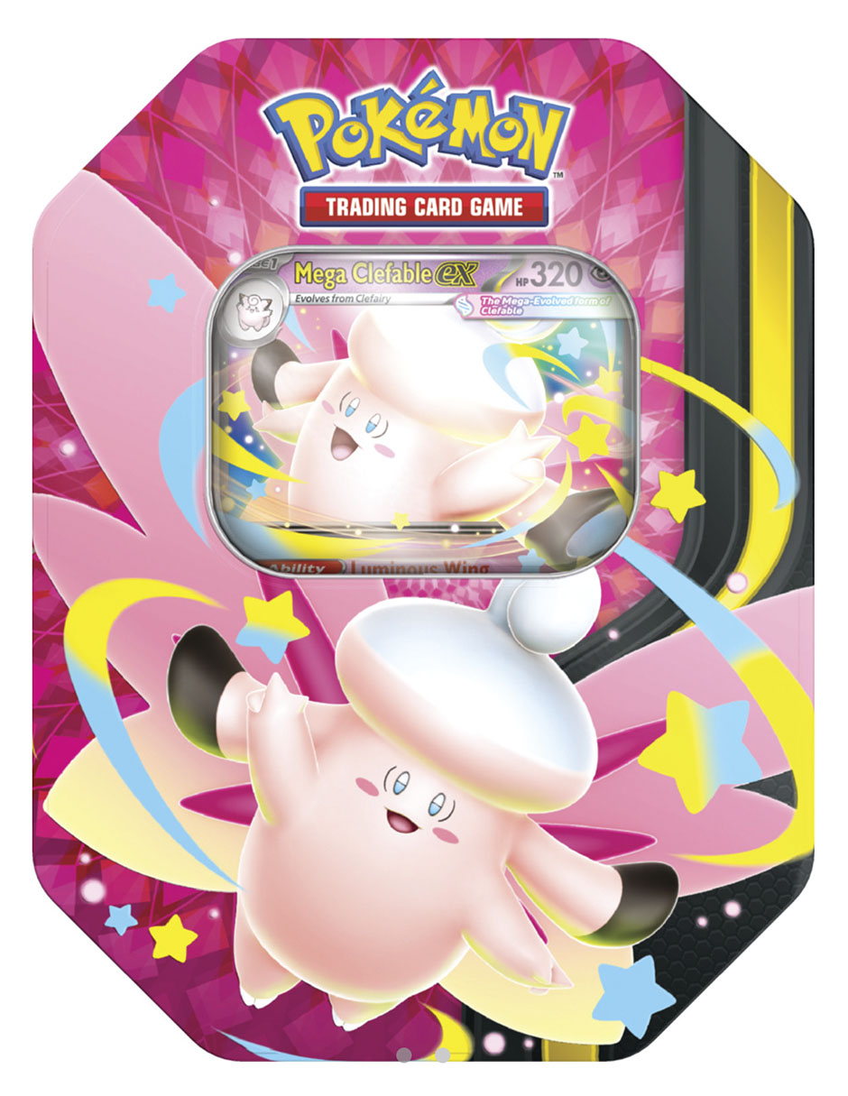 Mega Moonlit Tin en español TCG Chaos Rising Pokémon 2