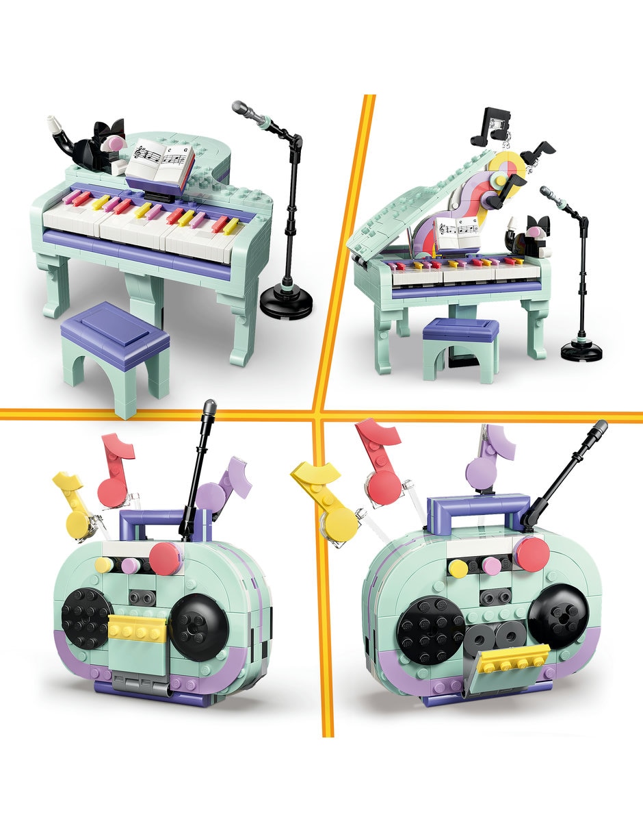 Creator Piano Musical Decorativo con Gato 31392 8