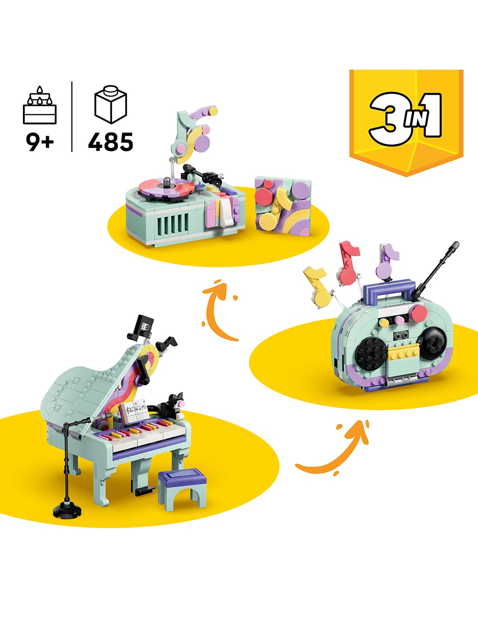 Creator Piano Musical Decorativo con Gato 31392 9