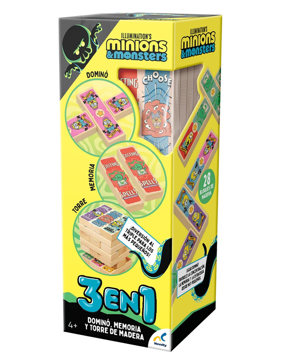 torre de madera 3 en 1 minions and monsters Minions Novelty