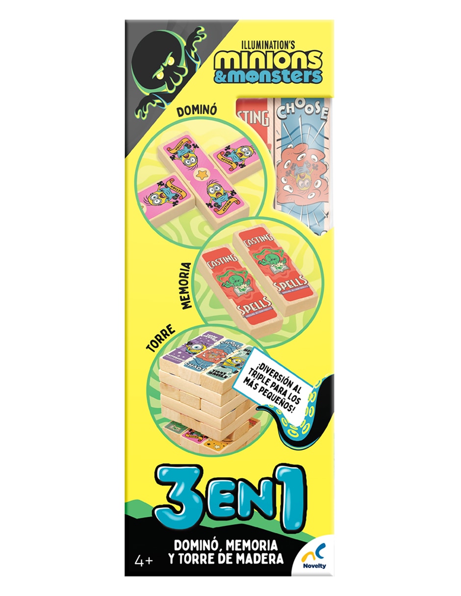 torre de madera 3 en 1 minions and monsters Minions Novelty 3