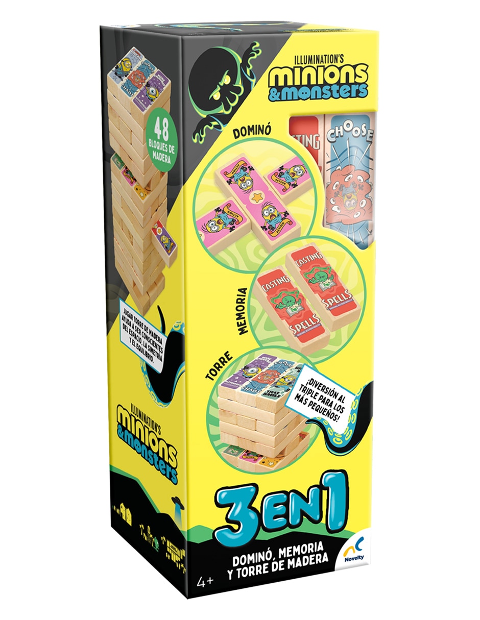 torre de madera 3 en 1 minions and monsters Minions Novelty 1