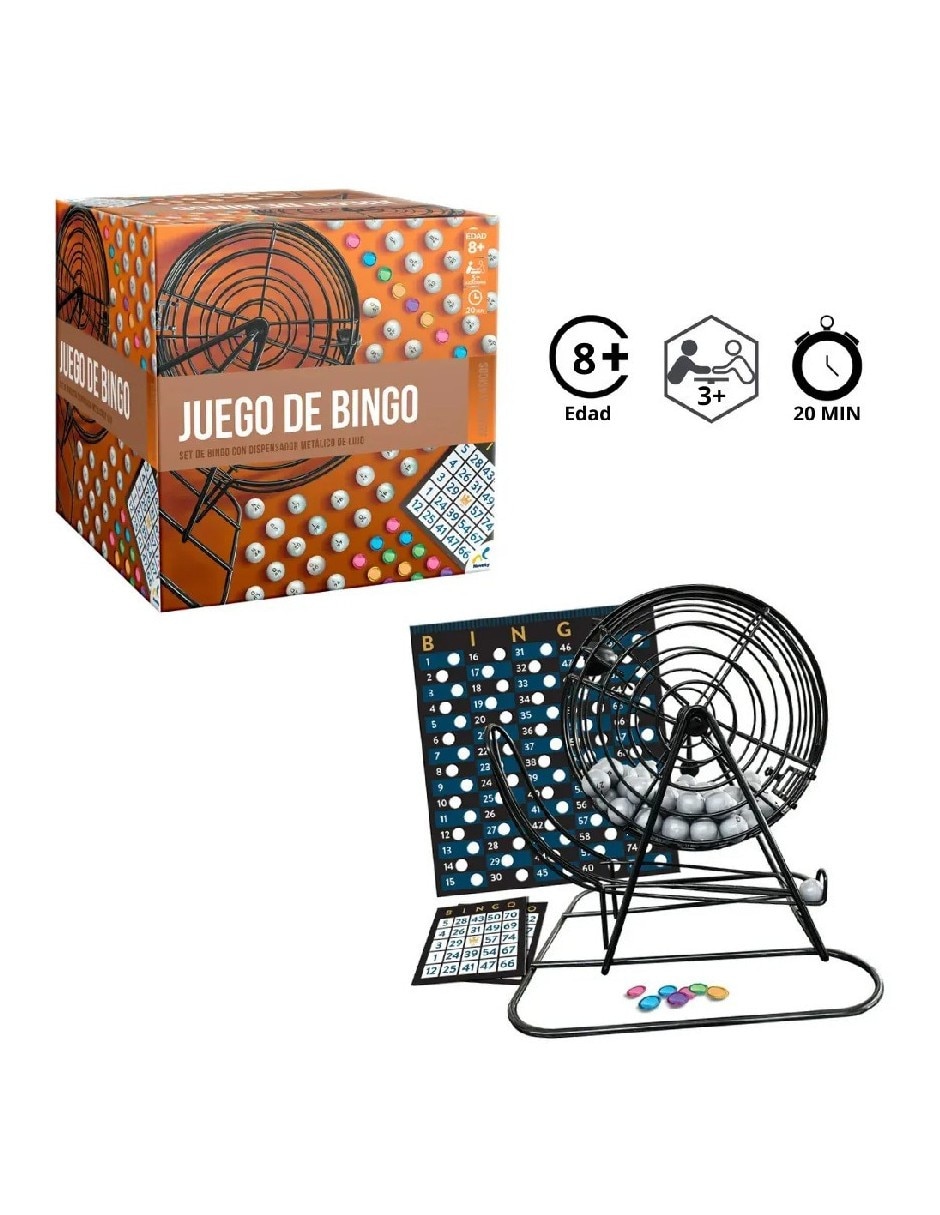 Juego de bingo metálico juegos de mesa