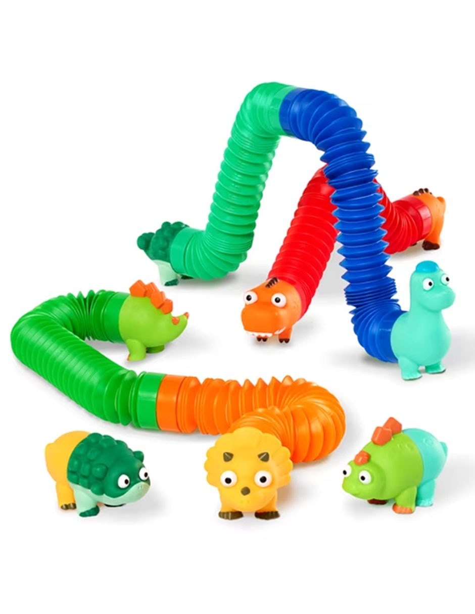 Set de tubos sensoriales Dinosaurios