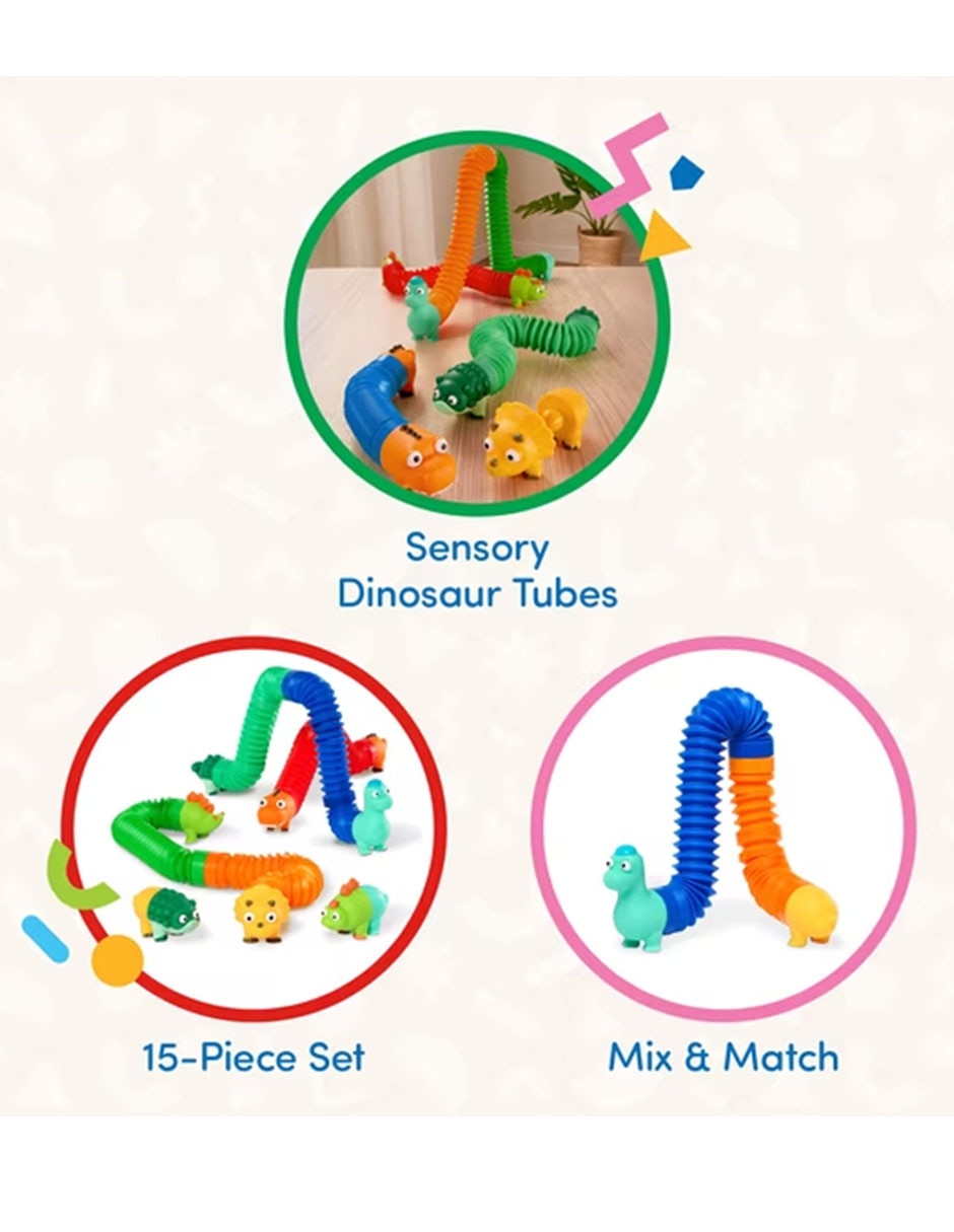 Set de tubos sensoriales Dinosaurios 7