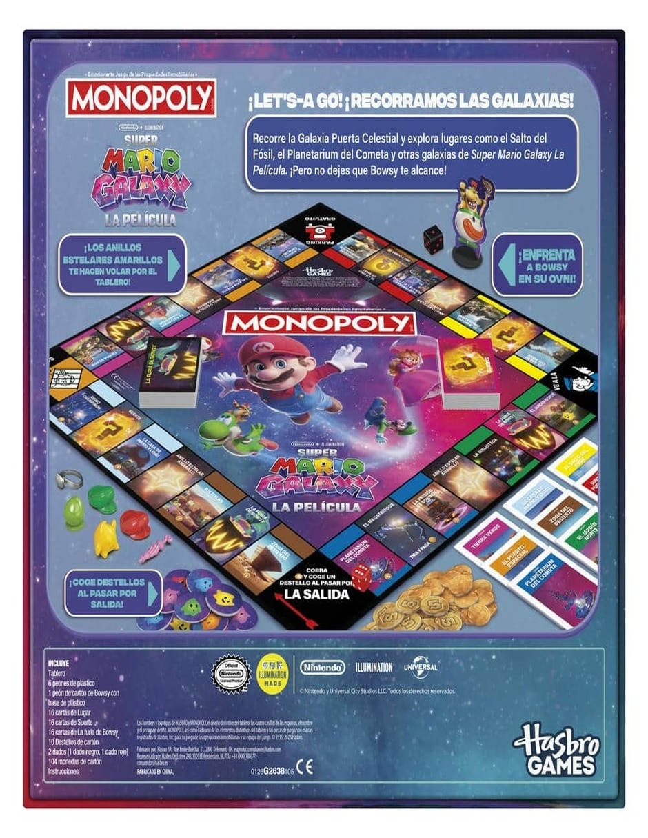 Super Mario Galaxy The Super Mario Galaxy Movie Monopoly 3