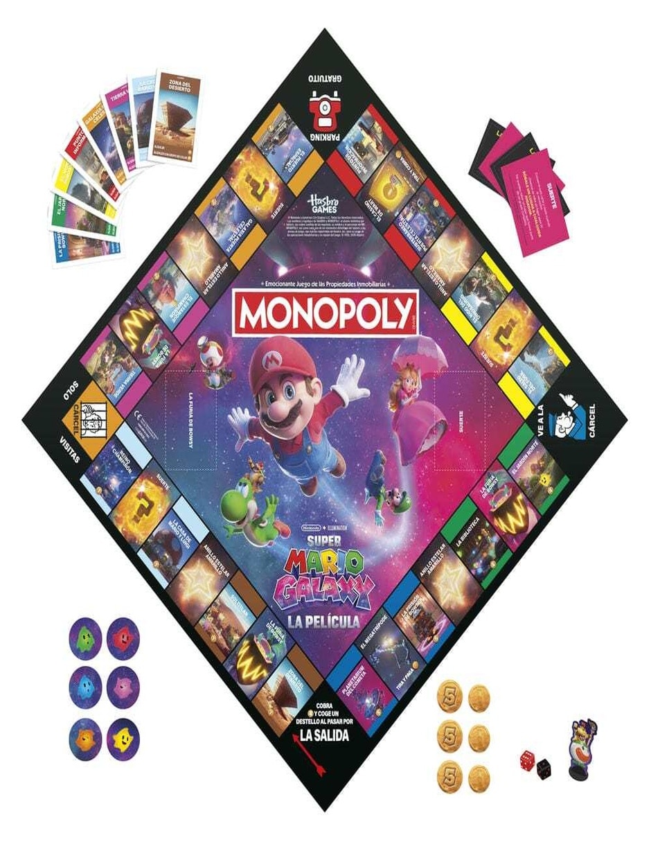 Super Mario Galaxy The Super Mario Galaxy Movie Monopoly 8