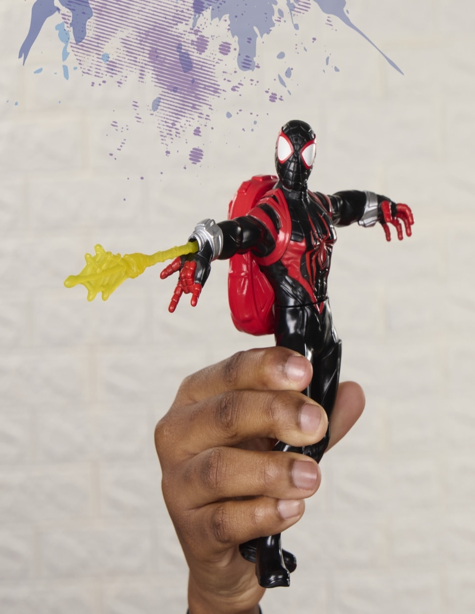 Figura de acción articulada : Spider-Man Miles Morales Marvel con sonido Figura de acción articulada : Spider-Man Miles Morales Marvel con sonido