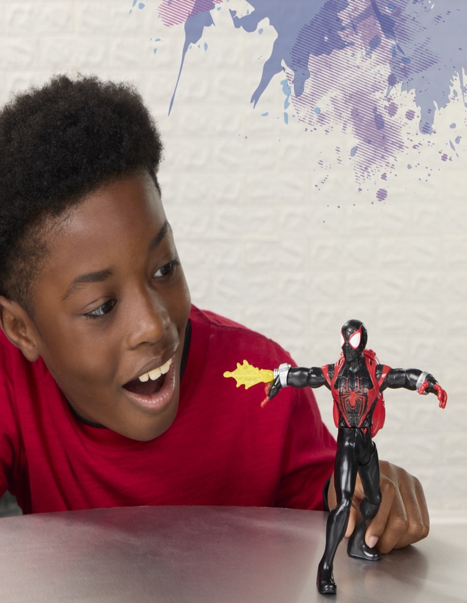 Figura de acción articulada : Spider-Man Miles Morales Marvel con sonido 3