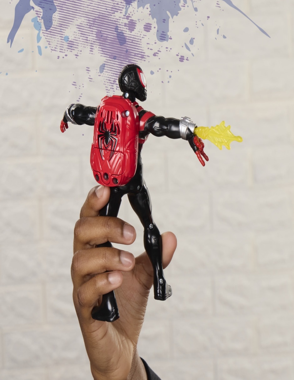 Figura de acción articulada : Spider-Man Miles Morales Marvel con sonido 4