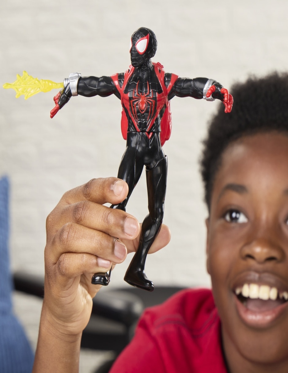 Figura de acción articulada : Spider-Man Miles Morales Marvel con sonido 5
