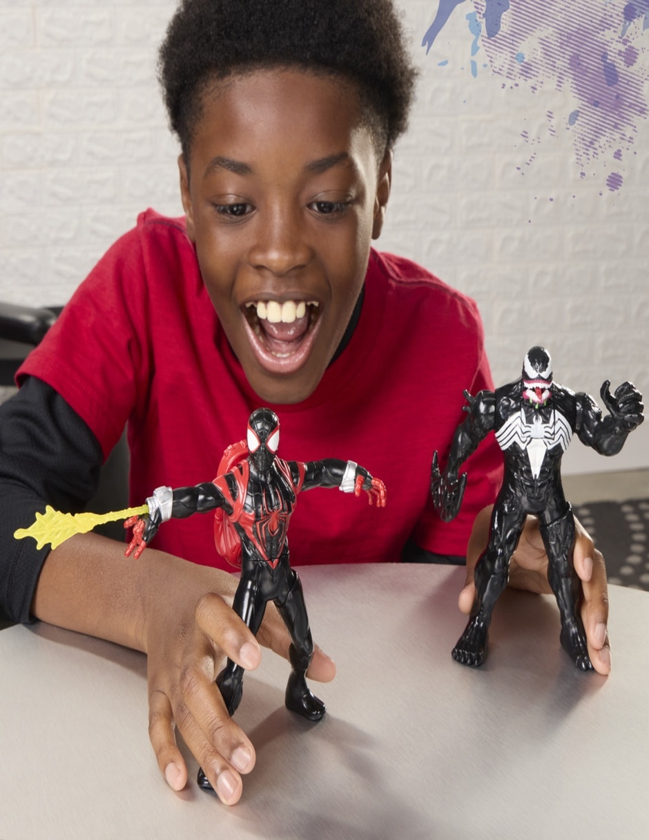 Figura de acción articulada : Spider-Man Miles Morales Marvel con sonido 6