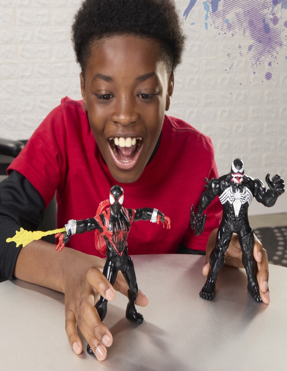 Figura de acción articulada : Spider-Man Miles Morales Marvel con sonido 9