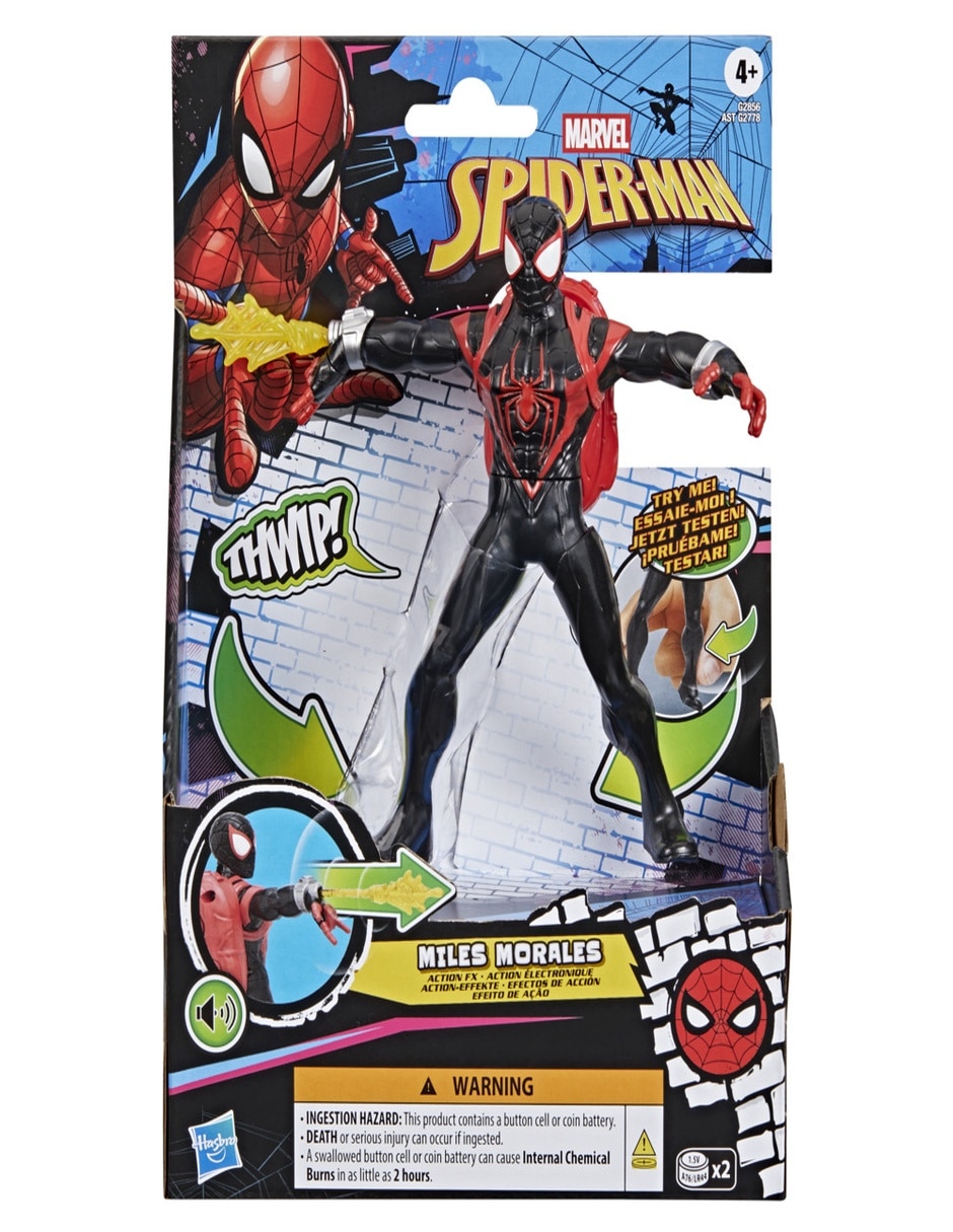 Figura de acción articulada : Spider-Man Miles Morales Marvel con sonido 10