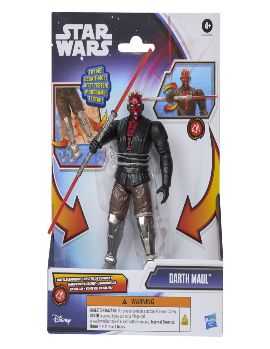 Figura de acción articulada Darth Maul Star Wars con sonido 3
