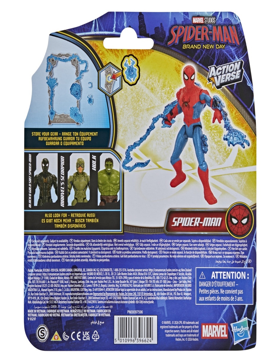 Figura de acción articulada : Spider-Man Spider-Man Marvel 12