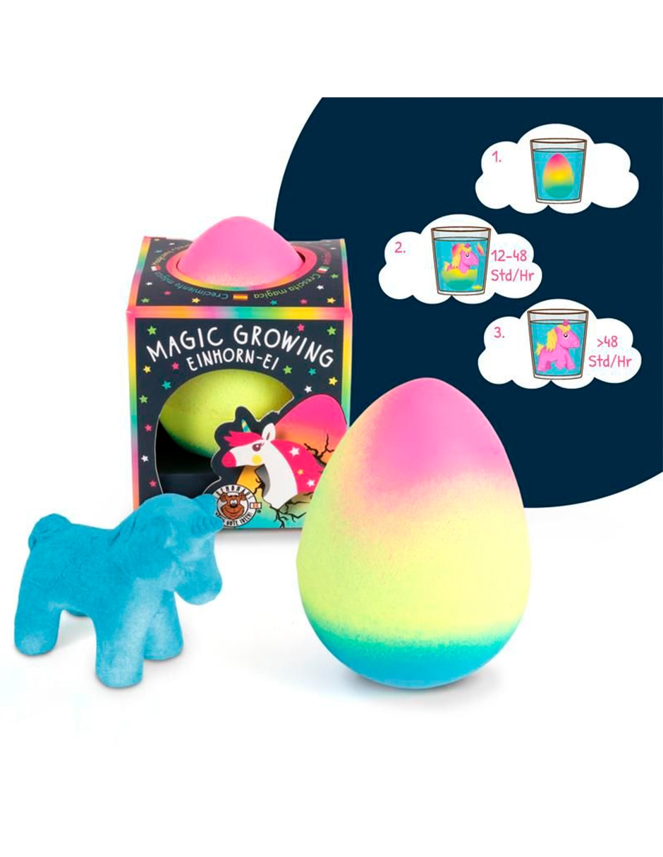 Juguetes baño huevo de unicornio magico
