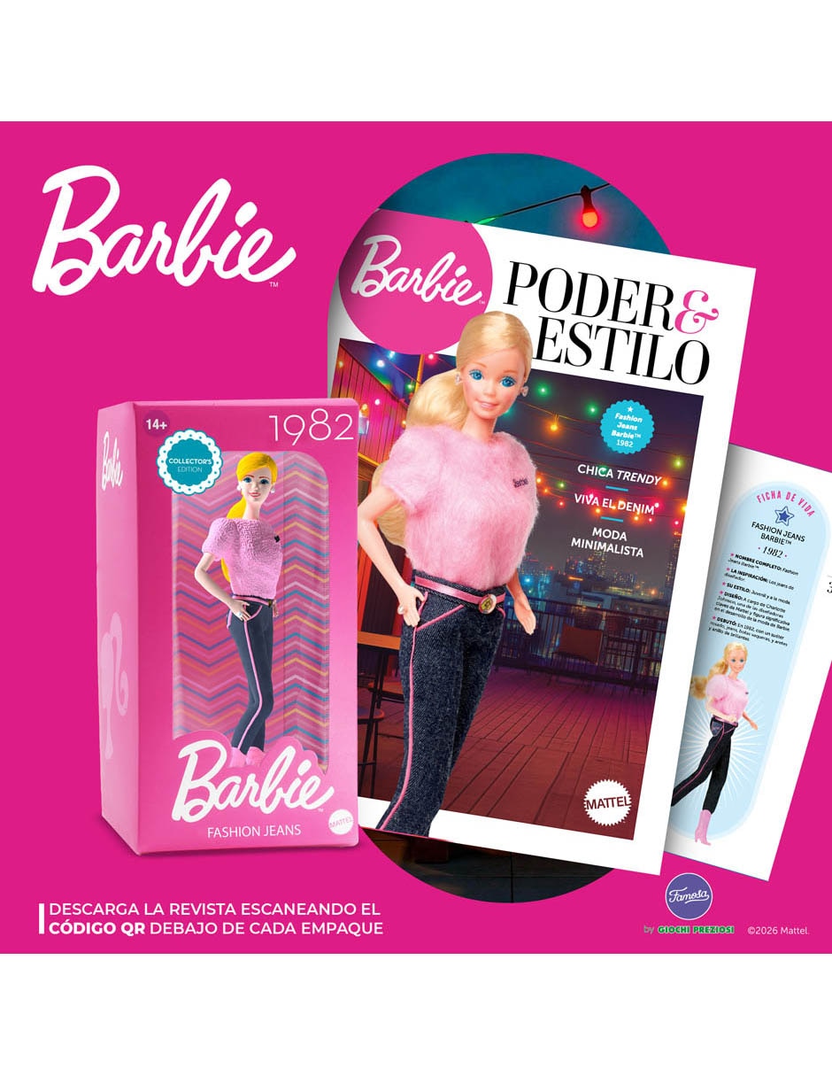 Muñeca colección Barbie Fashion Jeans Barbie 1982 11