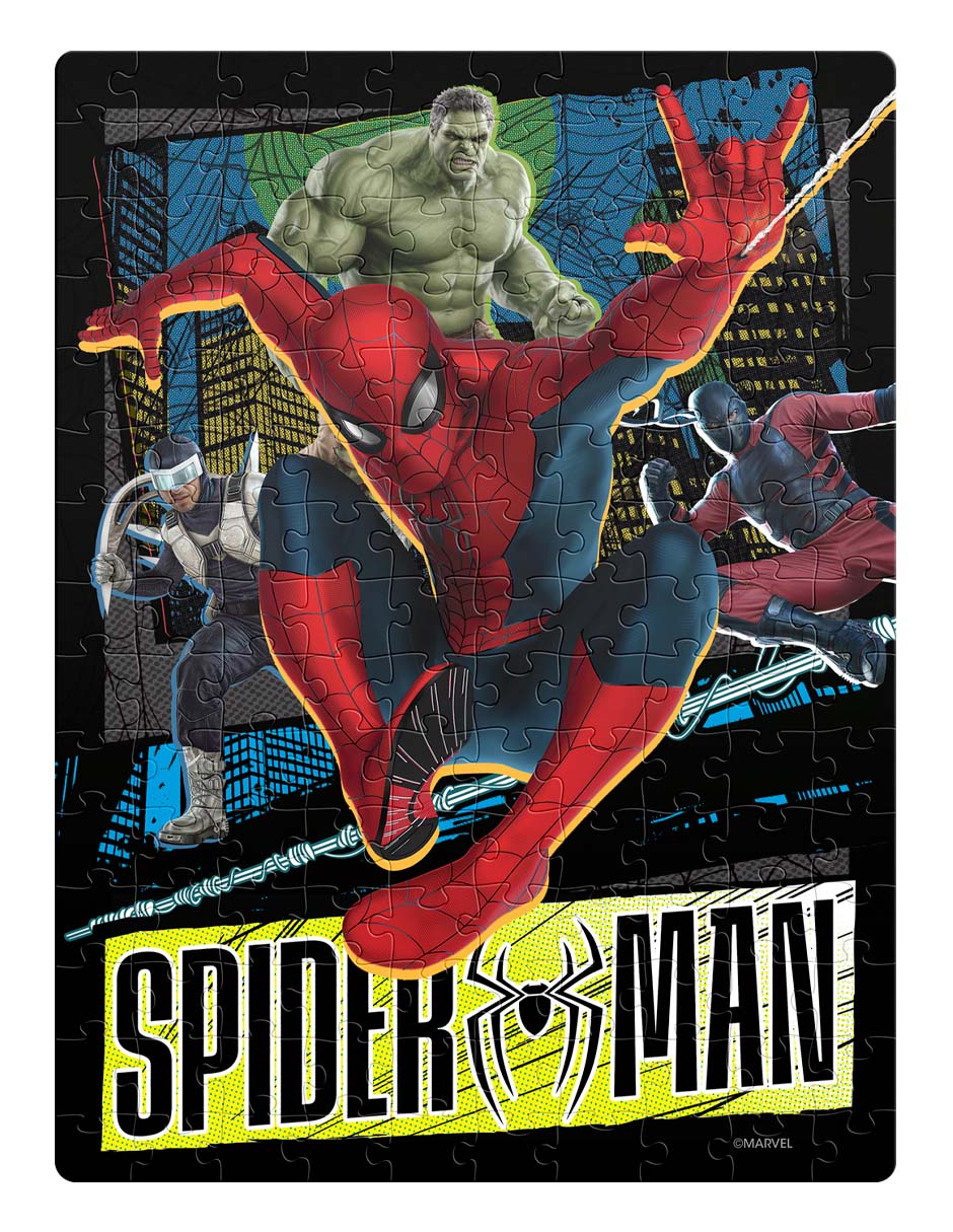 Rompecabezas superhéroes foil spiderman 150 piezas 2