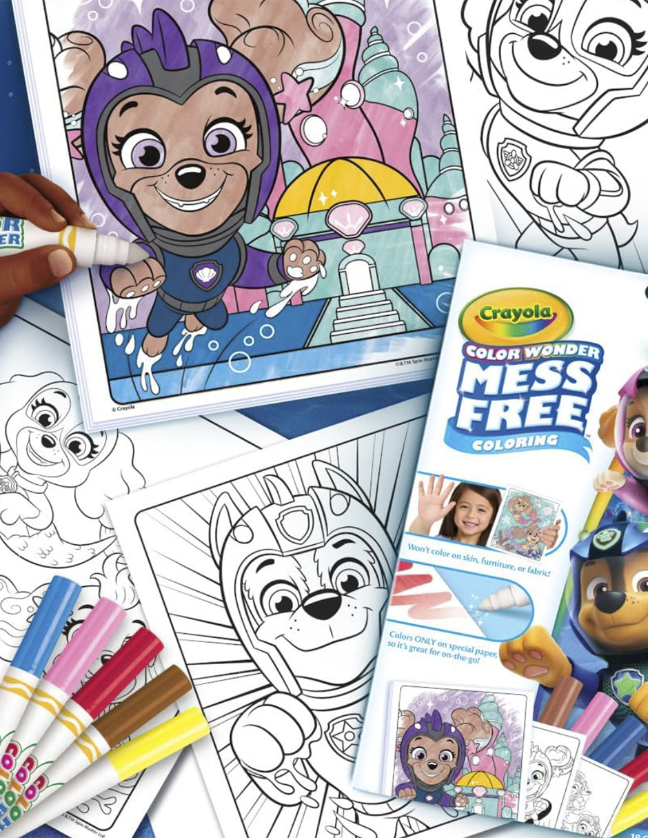 Color wonder: mess free coloring paw patrol 2