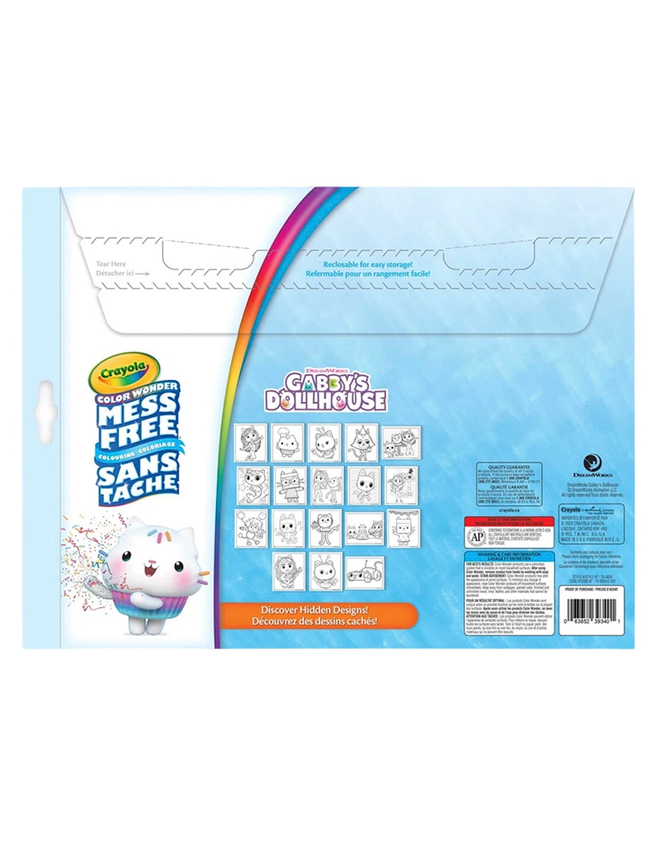 Color wonder - colorea sin manchas: la casa de muñecas de gabby 2