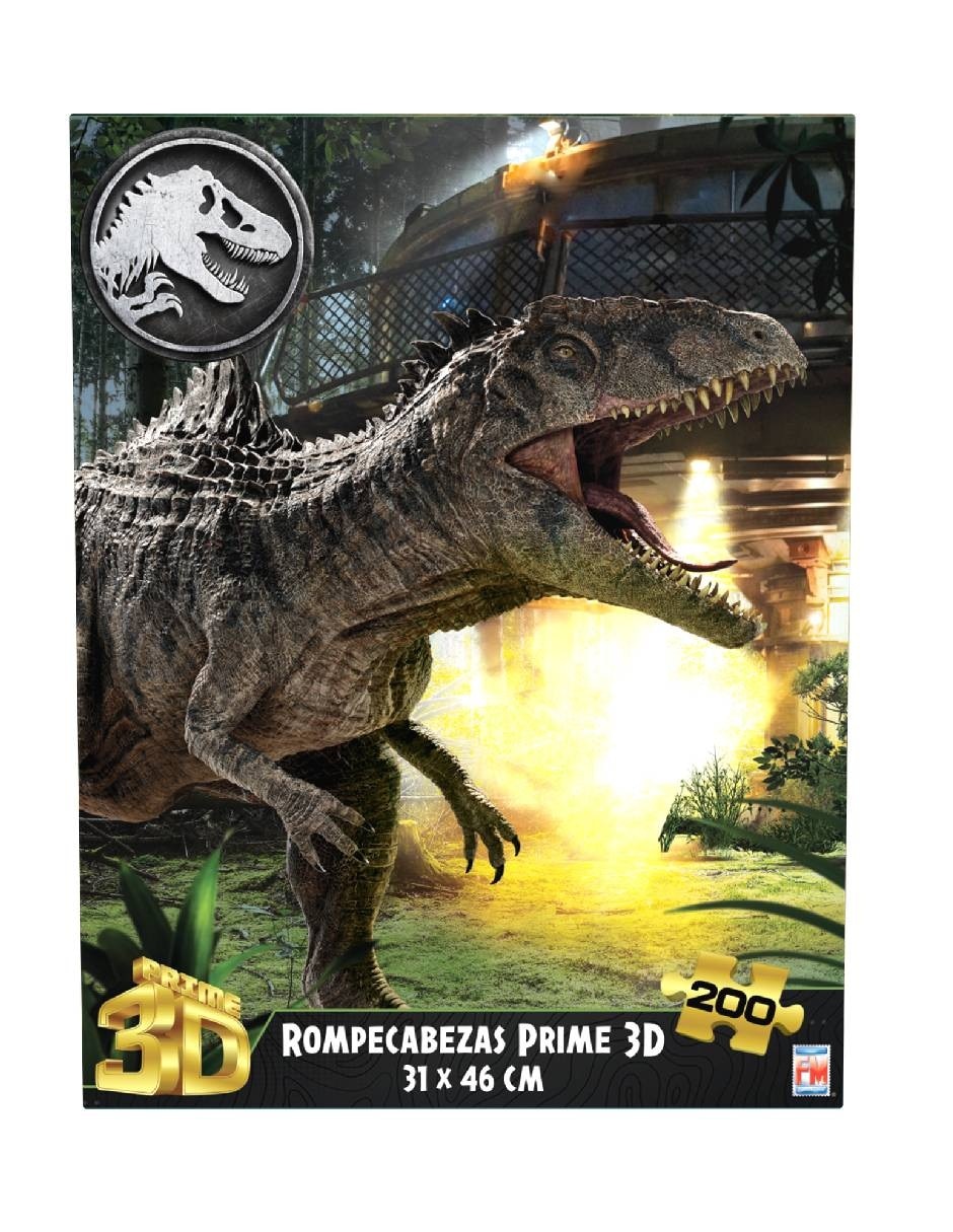 Rompecabezas Jurassic World Lenticular Marvel 200 piezas