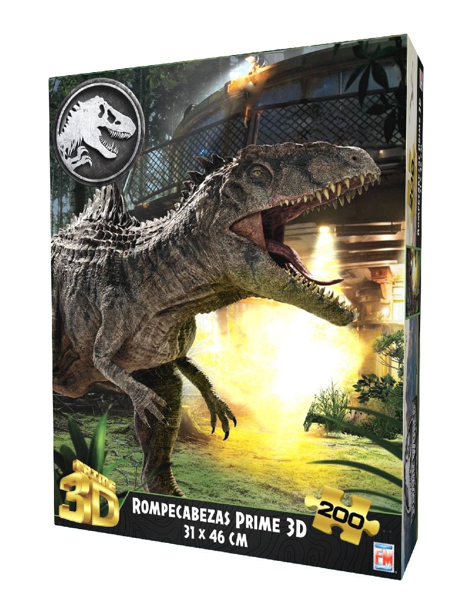 Rompecabezas Jurassic World Lenticular Marvel 200 piezas