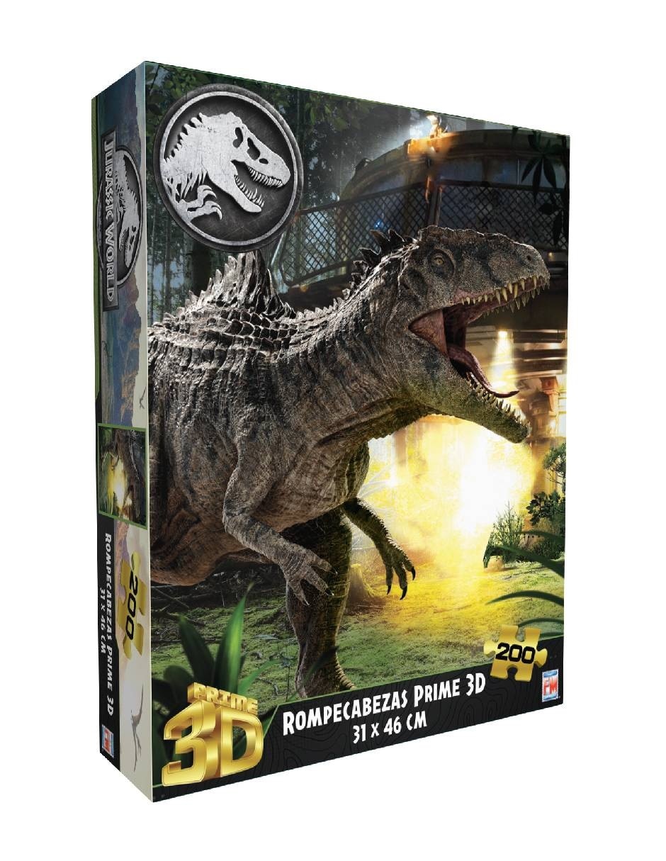 Rompecabezas Jurassic World Lenticular Marvel 200 piezas