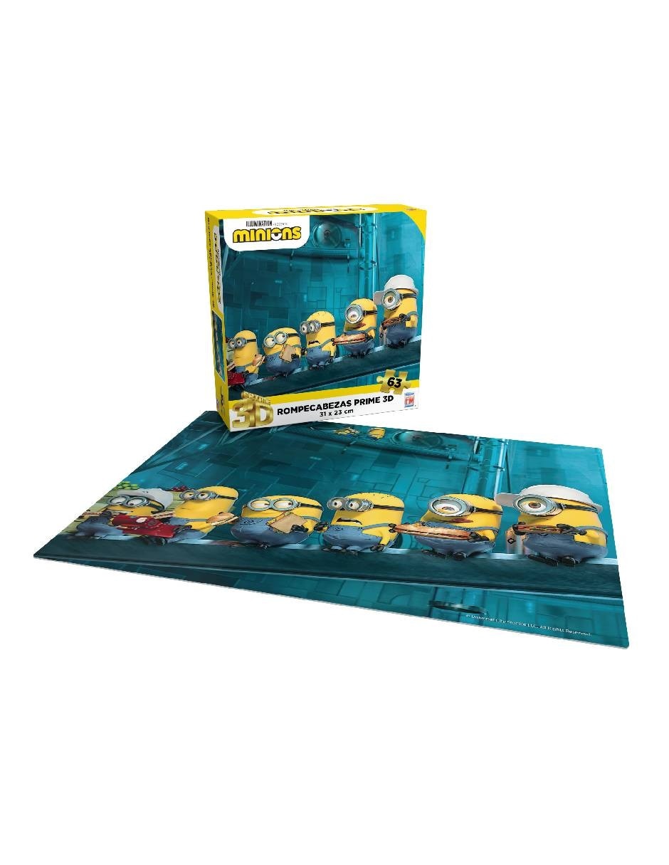 Rompecabezas Caricaturas Minions Lenticular 63 piezas 3