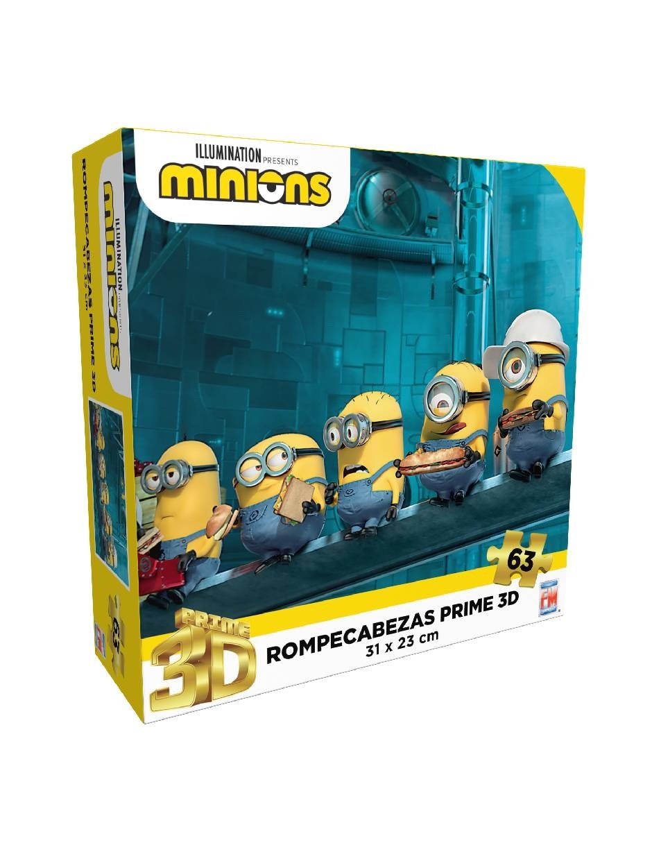 Rompecabezas Caricaturas Minions Lenticular 63 piezas 5