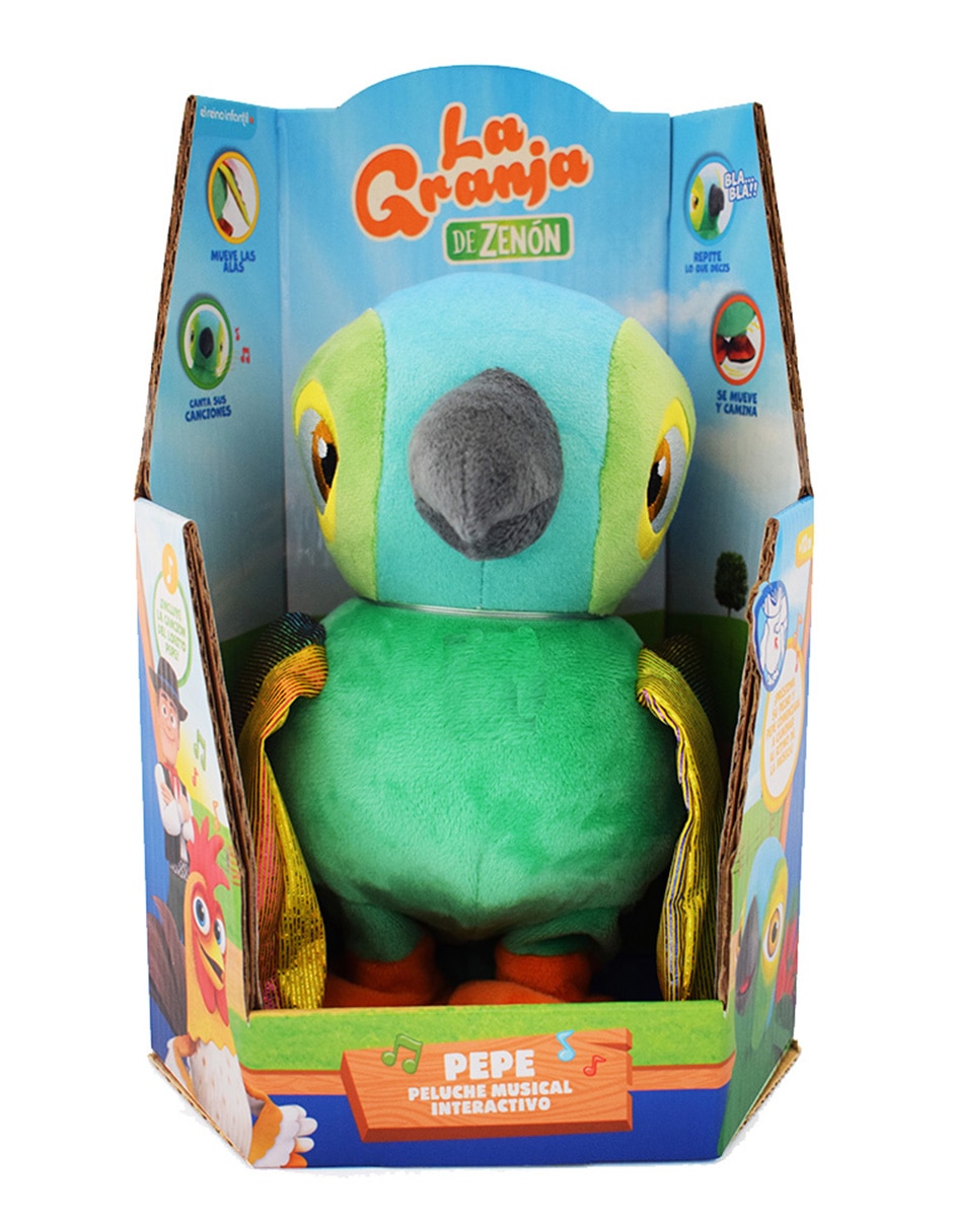 Peluche de La Granja de Zenón Loro de 25 cm 3