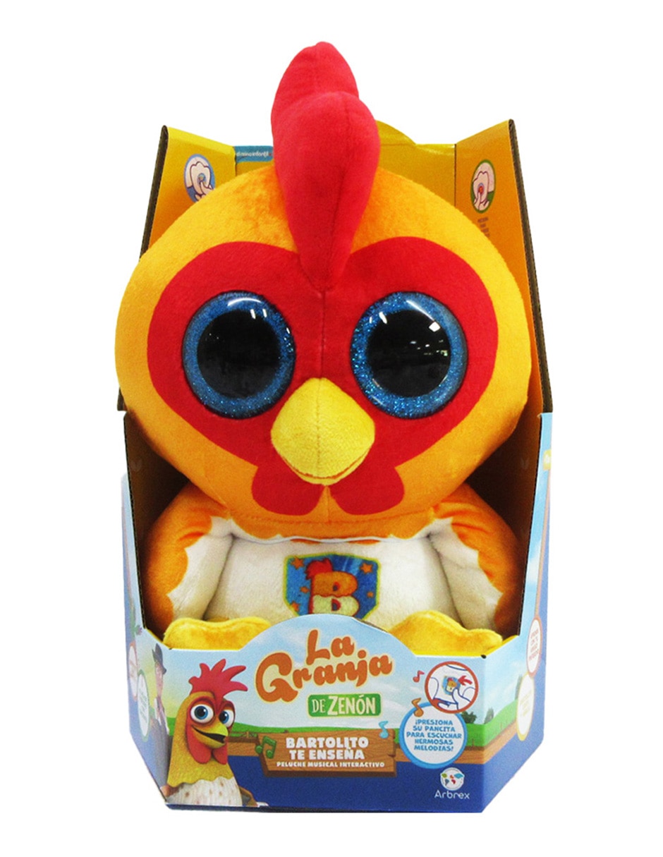 Peluche de La Granja de Zenón Gallo de 29 cm