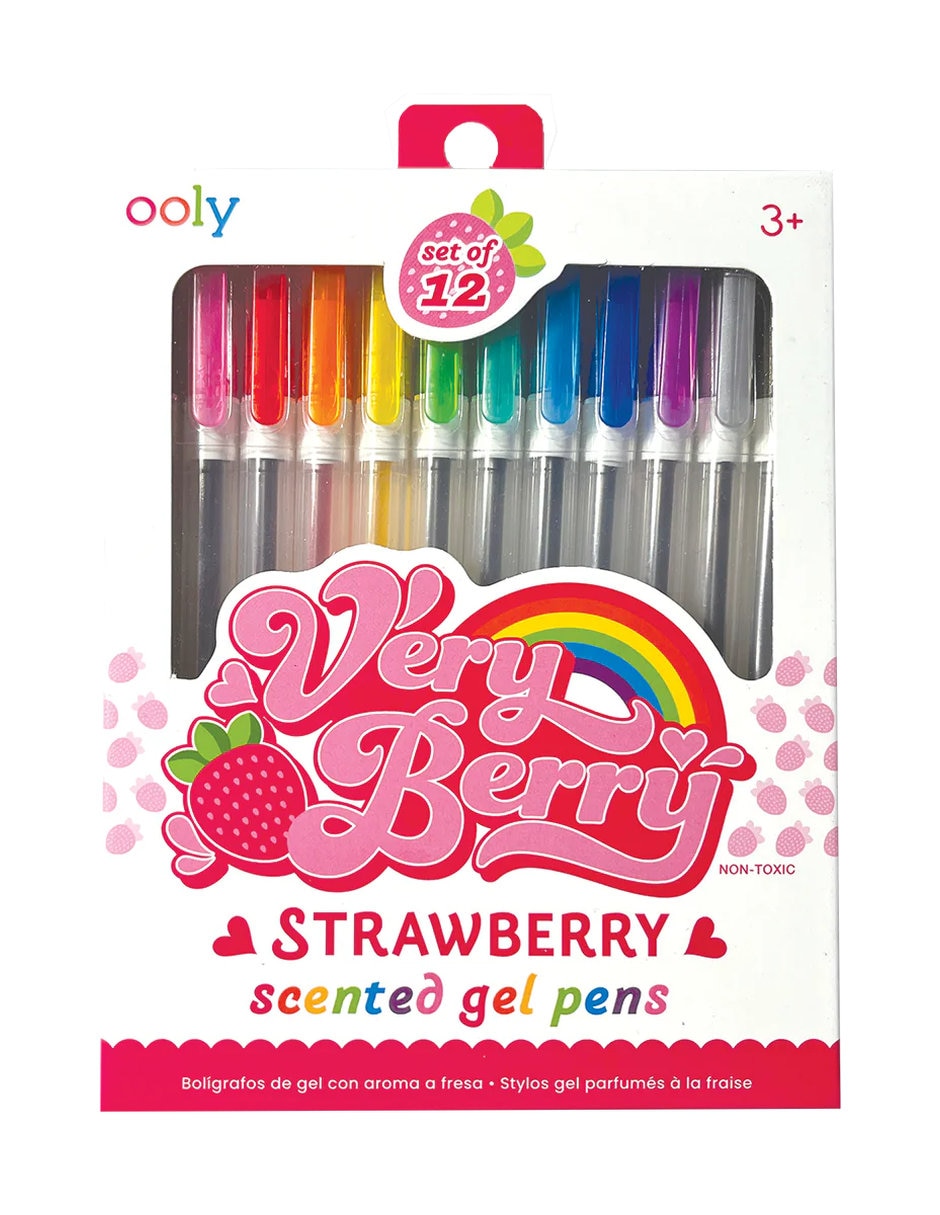 Bolígrafos Gel Aroma Fresa Very Berry – Set de 12