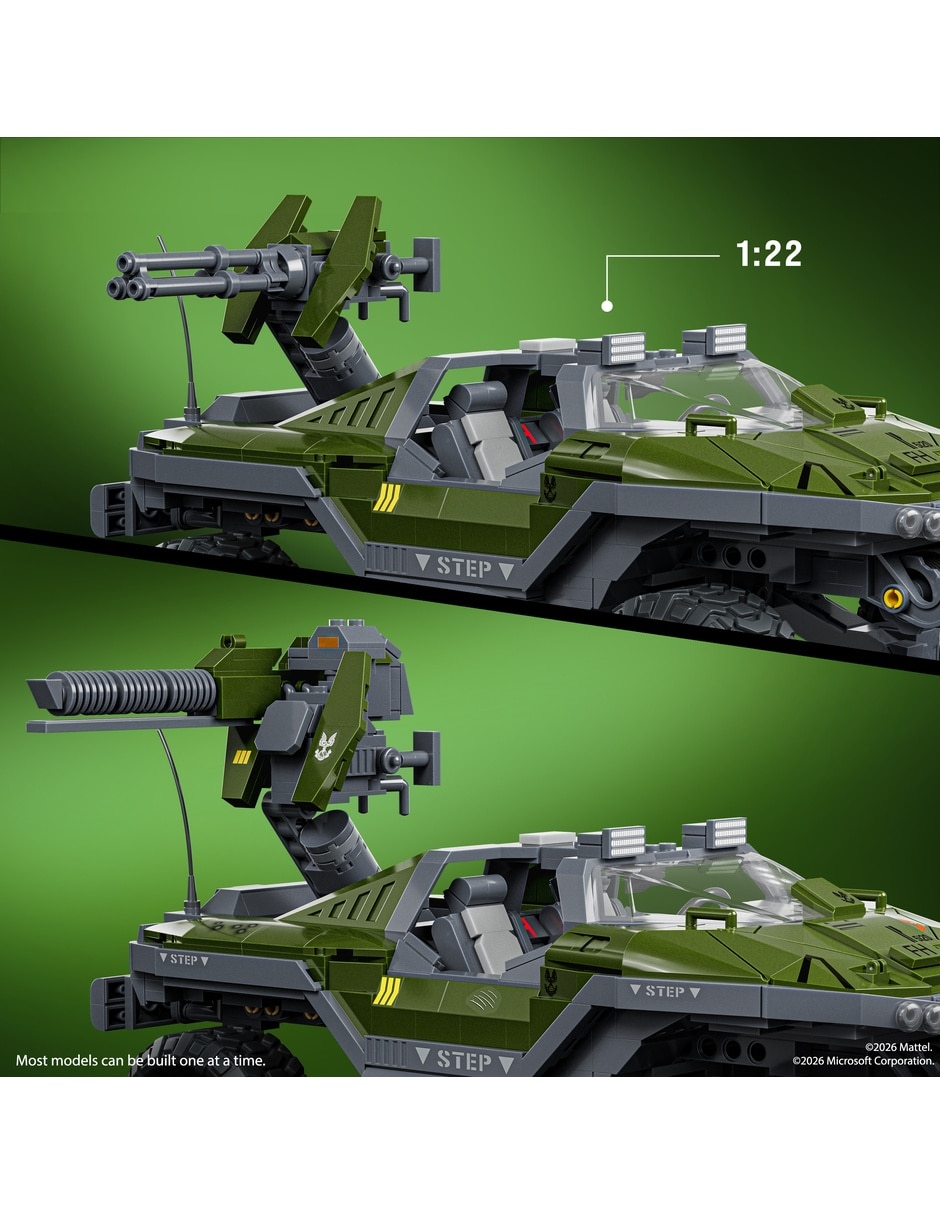 Mattel Brick Shop Halo UNSC M12 Warthog JNP49 935 piezas 3