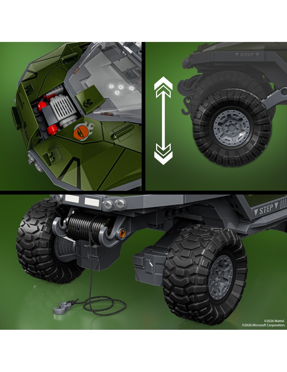 Mattel Brick Shop Halo UNSC M12 Warthog JNP49 935 piezas