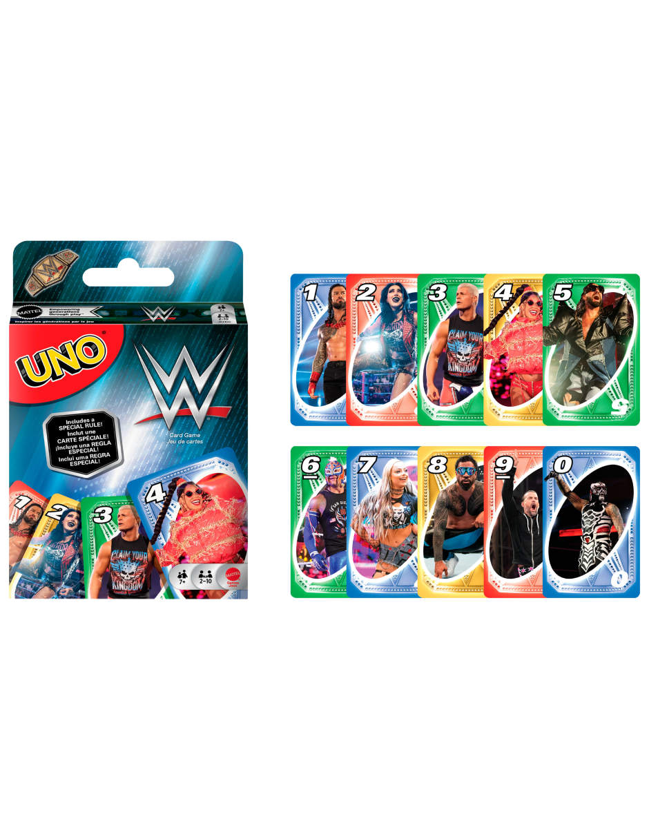 Juego mesa uno wwe uno uno