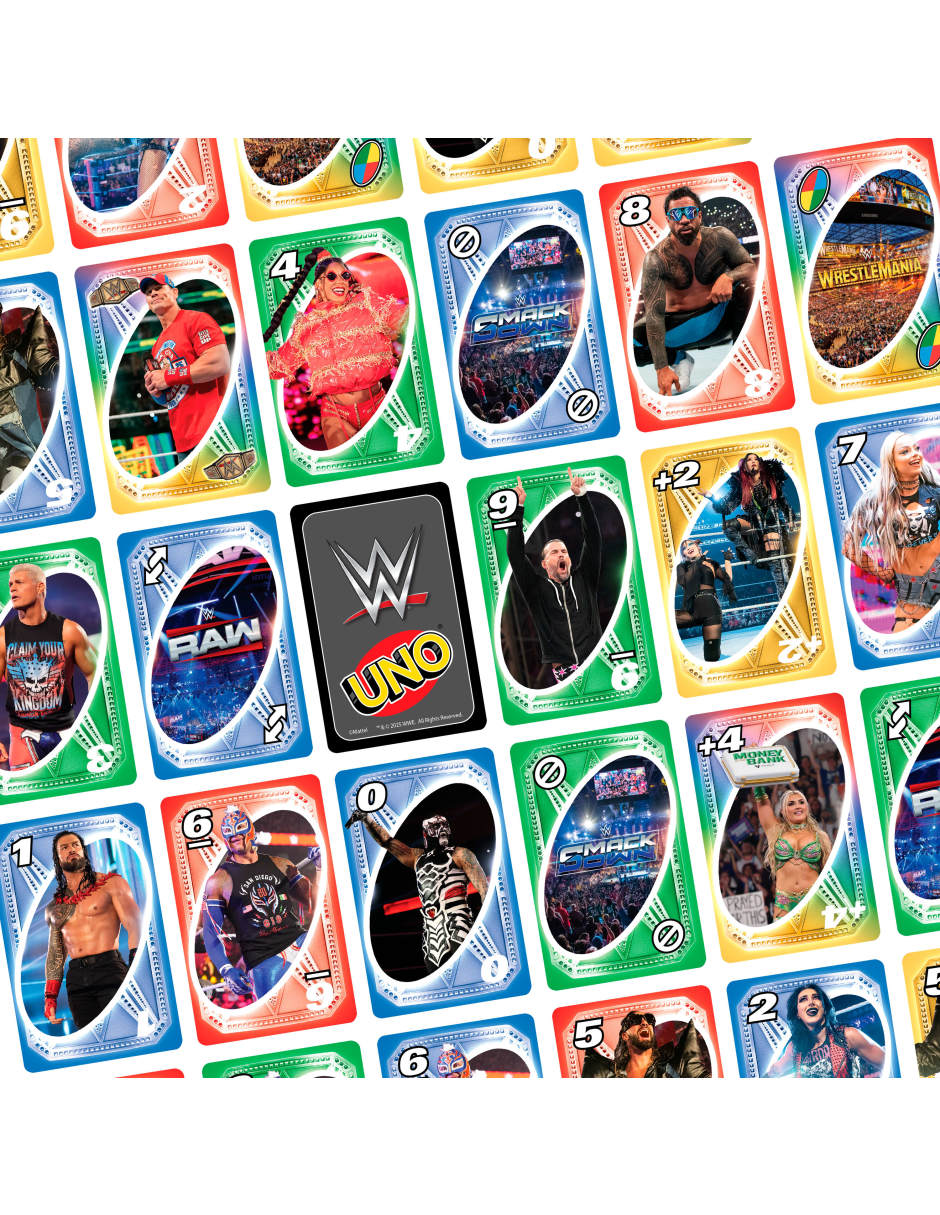 Juego mesa uno wwe uno uno