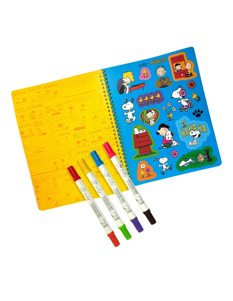 Kit viaje actividades y marcadores de doble punta Peanuts 3