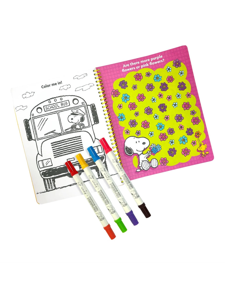 Kit viaje actividades y marcadores de doble punta Peanuts 5