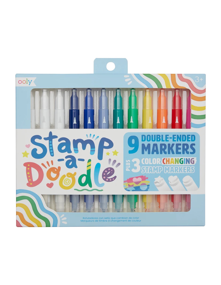 Marcadores doble punta stamp a doodle