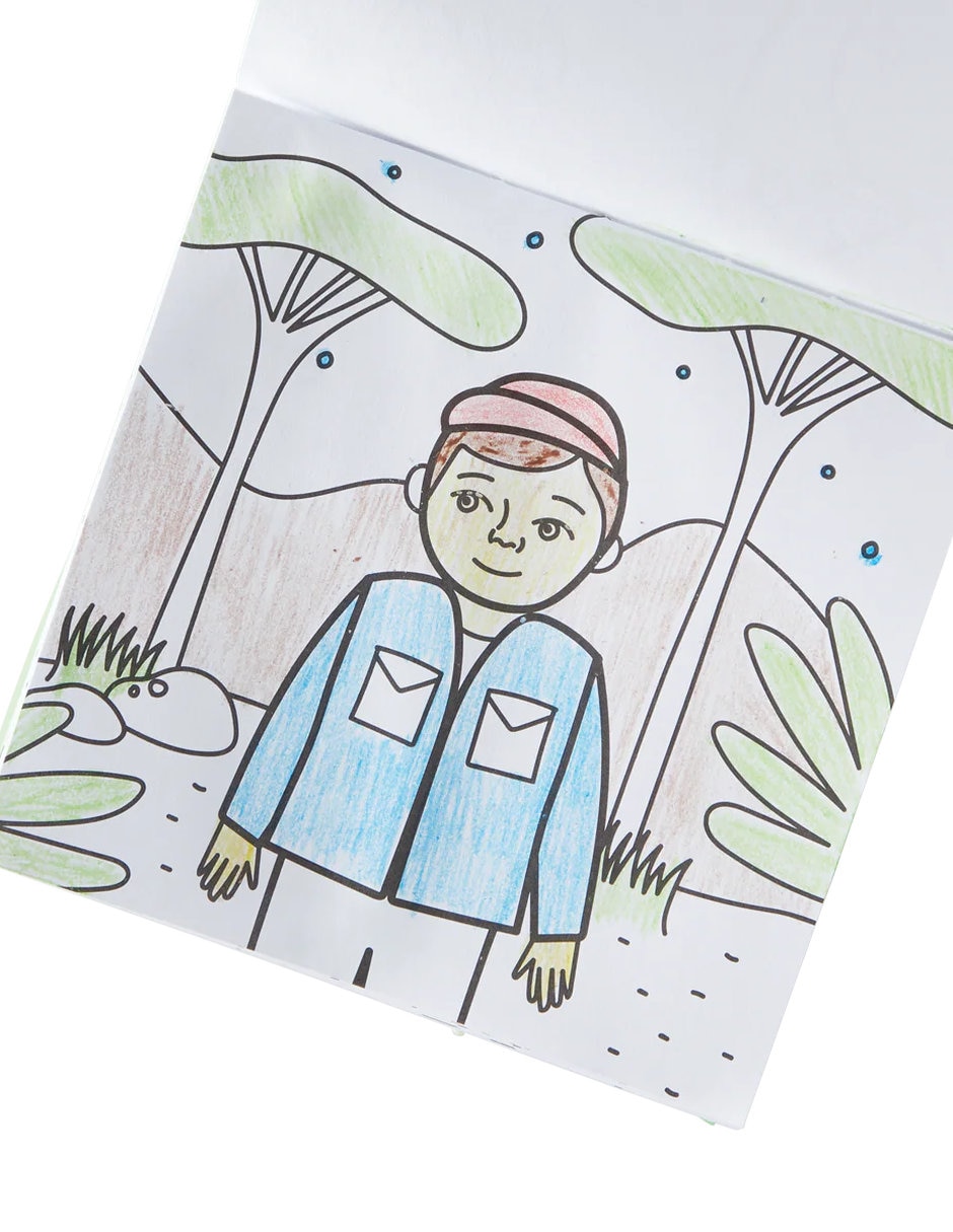 Set libro para colorear + crayones Safari 3