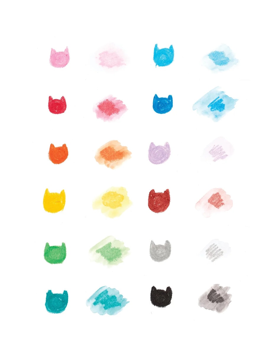 Crayones de gel cat Parade 8