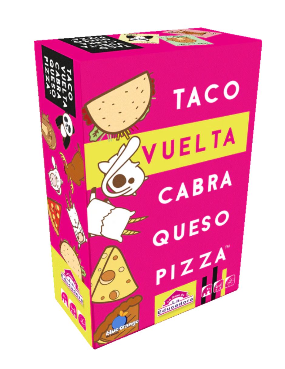 Juego mesa taco vuelta cabra queso pizza en español 1