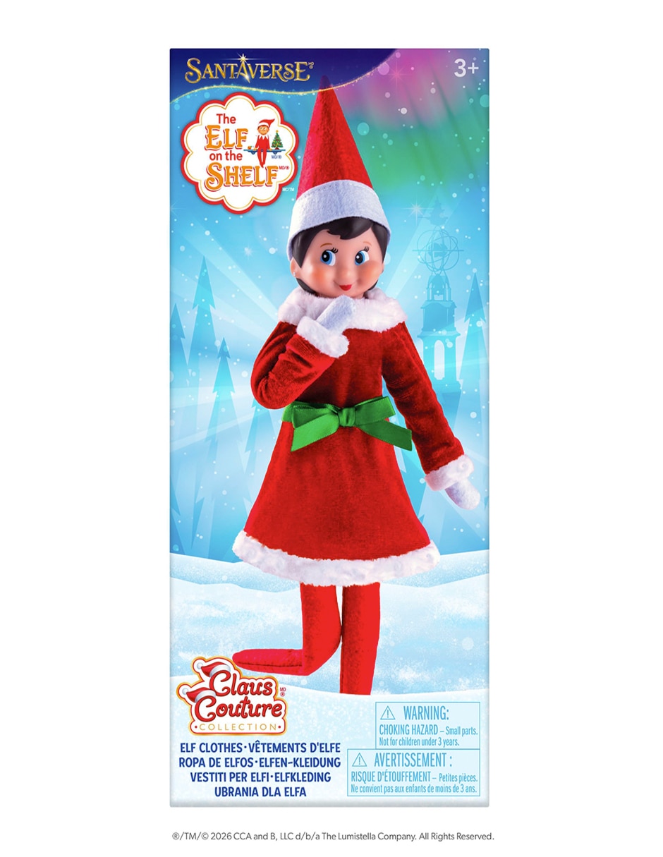 Eot con vestido navideño con cinturon