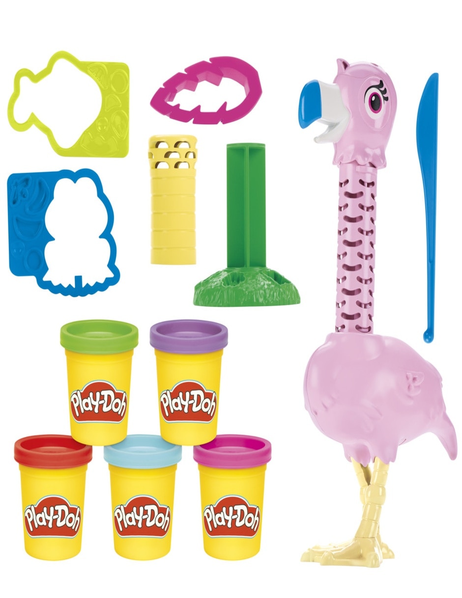 Kit de masa moldeable mi flamenco emplumado play-doh