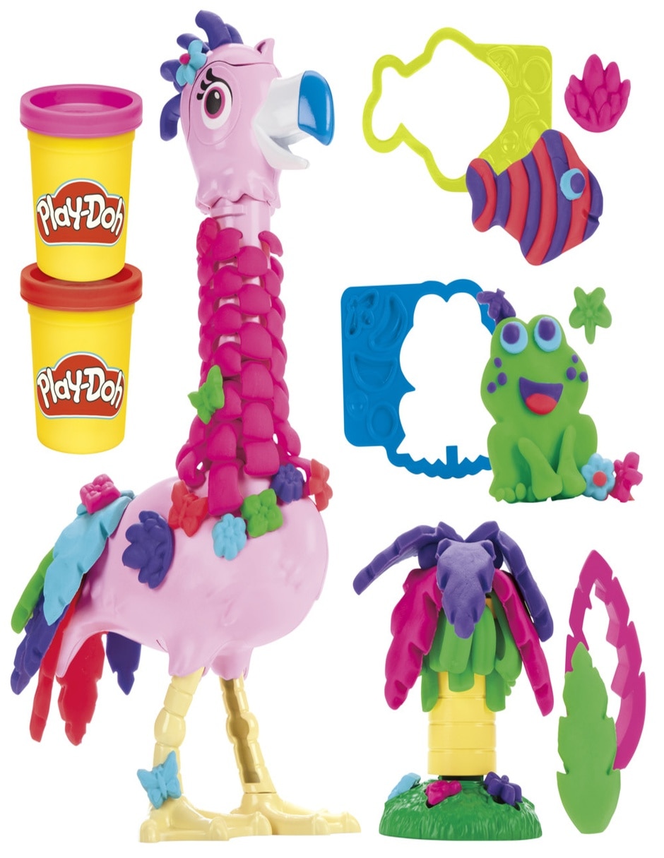 Kit de masa moldeable mi flamenco emplumado play-doh