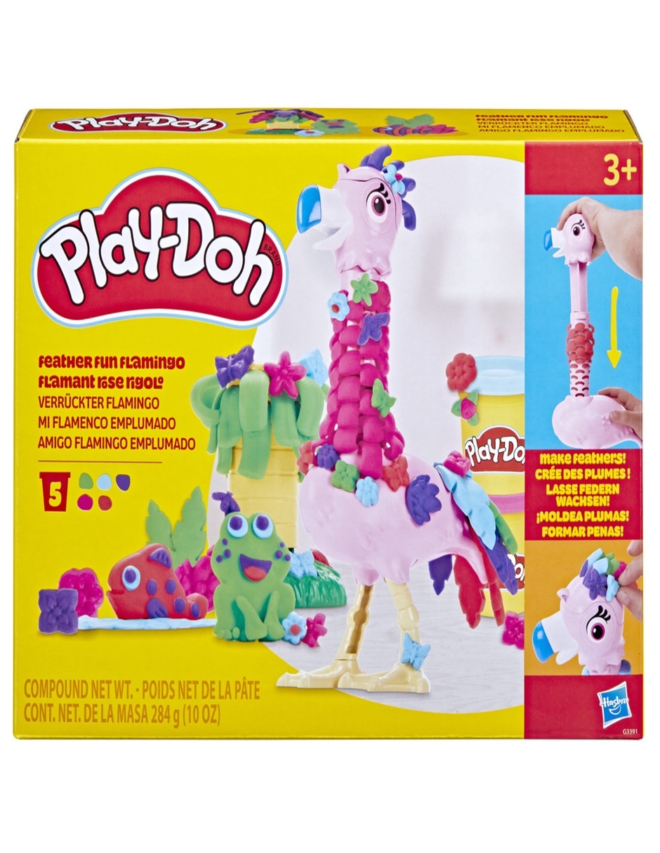 Kit de masa moldeable mi flamenco emplumado play-doh