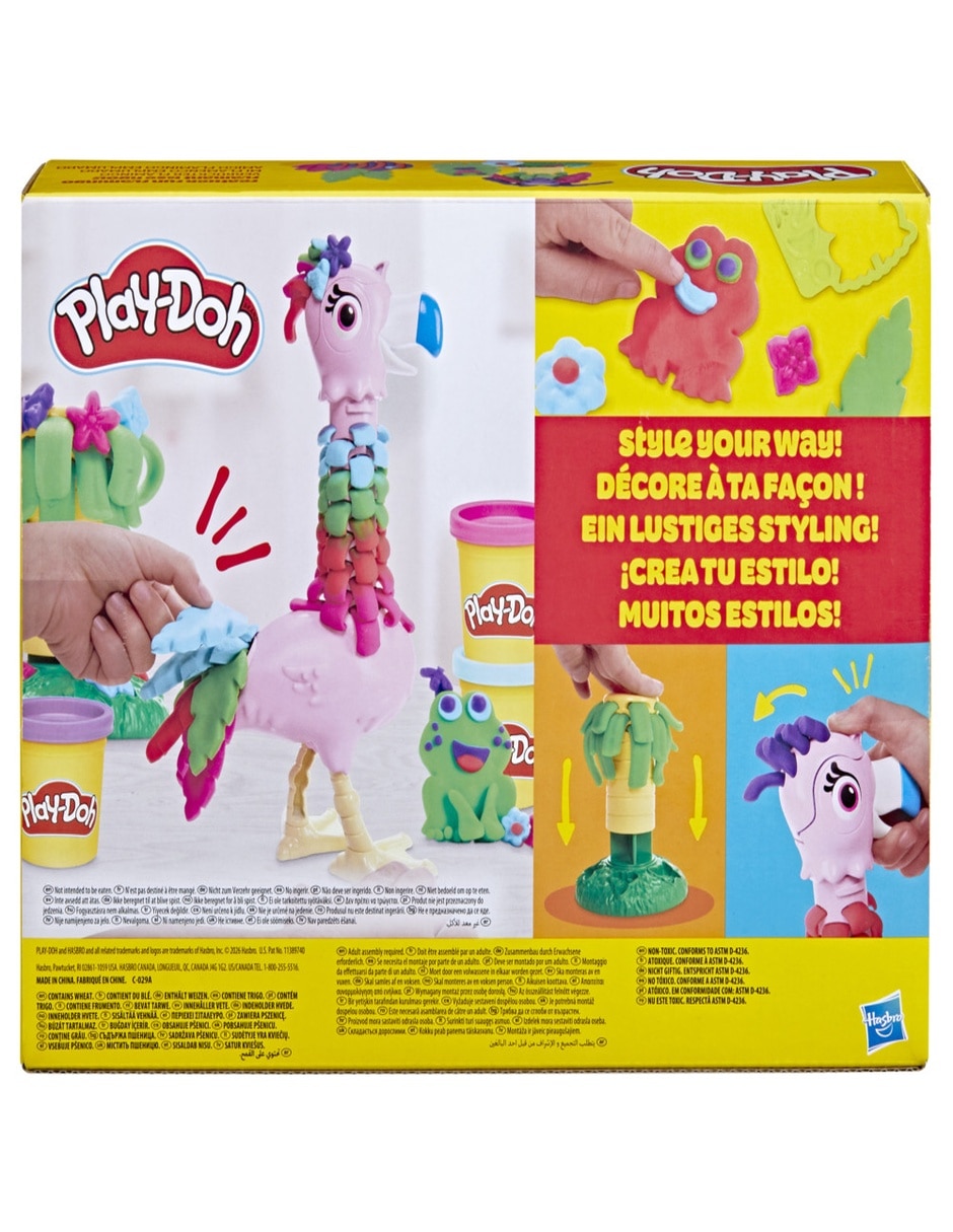Kit de masa moldeable mi flamenco emplumado play-doh 5